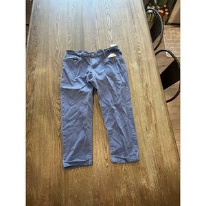 Levi Strauss Signature Mid Rise Skinny Capri Jeans Denim Stretch Blue Size 32